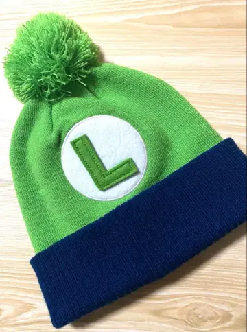 슈퍼 마리오 usj 유니버셜 루이지 니트 모자 익명 배송