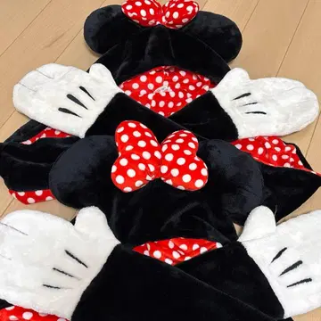 미니 마우스 머플러 팬 캡 2개 세트