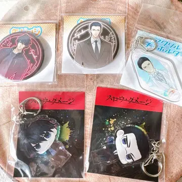 슬로우 데미지 후지 에다 세트 치미 아크릴 키링 캔뱃지