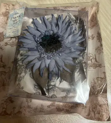 미사용 천연 가죽 플라워 브로치 입체 가죽