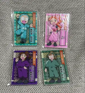 닌타마 란타로 투명 아크릴 카드 4장 세트