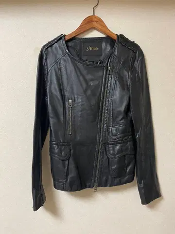 Jines 램 가죽 자켓 양가죽 블랙 38