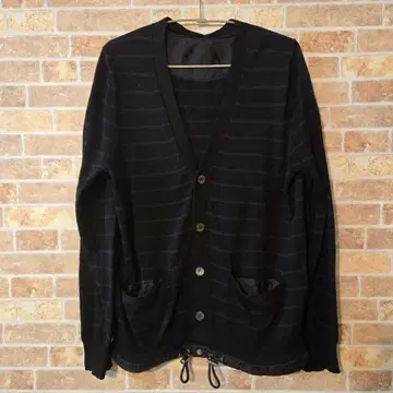 sacai 보더 가디건 드로우 코드