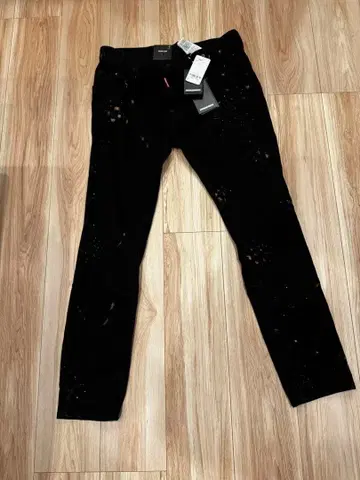 icon, DSQUARED2 데미지 가공 스키니 데님 블랙 미사용 새상품