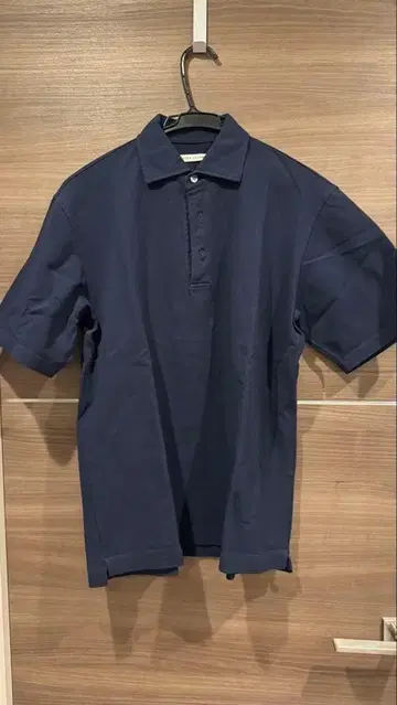 UNITED ARROWS 네이비 피케 셔츠