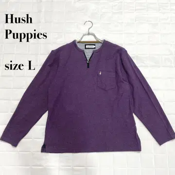 Hush Puppies 퍼플 사이즈 L 긴팔 티셔츠 남성용