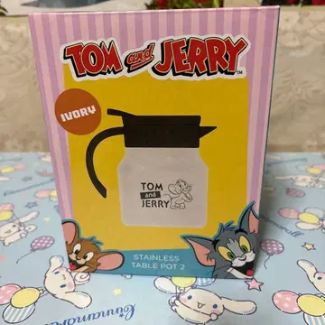 톰과 제리 스테인리스 테이블 포트 2 아이보리