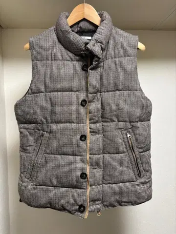 사이즈 L 저널 스탠다드 리룸 체크 무늬 베스트