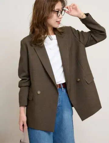 relume 샤크 트위드 테일러드 자켓