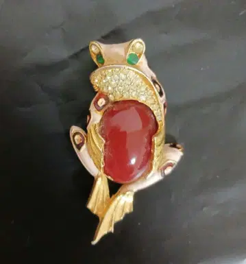 개구리 vintage 브로치