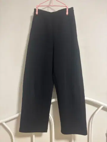 UNIQLO C 맨투맨 와이드 팬츠 XS 긴 길이 09 BLACK