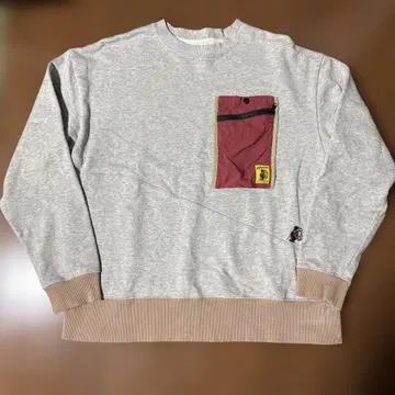 Cobmaster 나일론 포켓 맨투맨 그레이 M