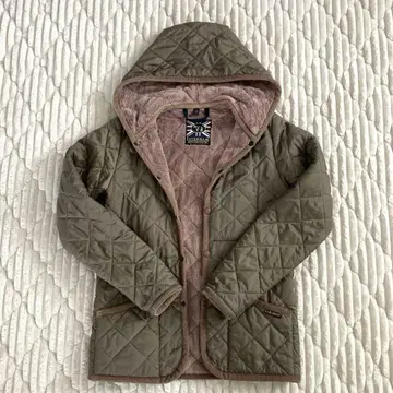 라벤햄 퀼팅 자켓 후드 부착 36