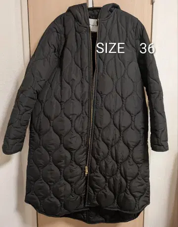 엠마 테일러 퀼팅 코트 36 블랙