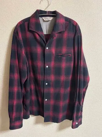 JELADO 빨검 체크 플란넬 셔츠