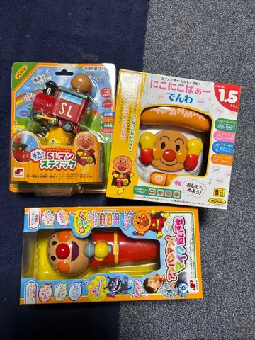 미개봉 새상품 호빵맨 완구 3종 세트