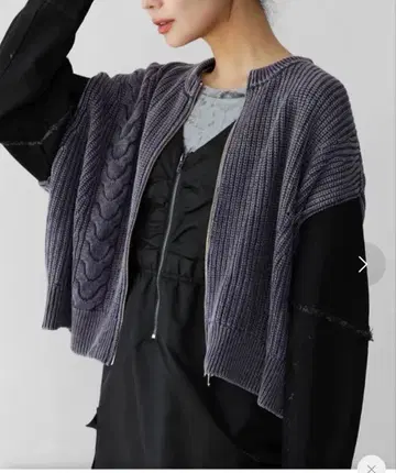 야마다야 라디에이트 이소재 도킹 가디건