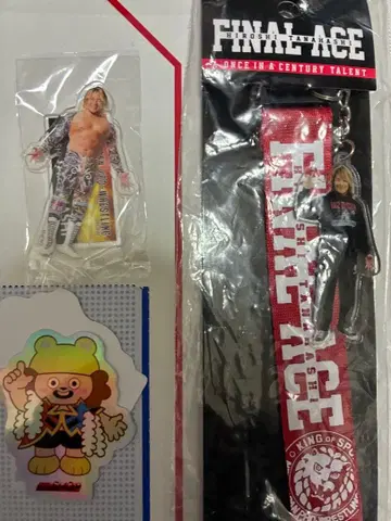 신일본 프로레슬링 타나하시 히로시 아크릴 스탠드 2점과 씰