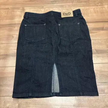 D&G 다크 데님 타이트 스커트 슬릿 사이즈 26