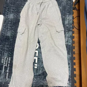 PRO CLUB 그레이 카고 팬츠