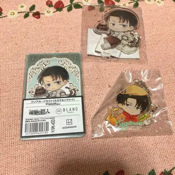 진격의 거인 리바이 미니 캐릭터 아크릴 스탠드 등 묶음 판매