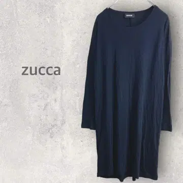 [ 주카 ] T셔츠 원피스 M 코튼 울 풀오버 무지 일본제