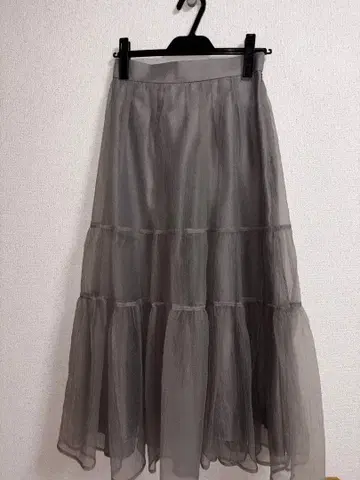 Arpege story 오간자 캉캉 스커트 그레이