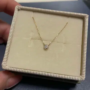 ete 핑크 골드 다이아몬드 목걸이 액세서리 케이스 포함