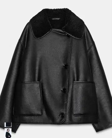 매장 완판 ZARA ZW COLLECTION 더블 페이스 자켓 무스탕