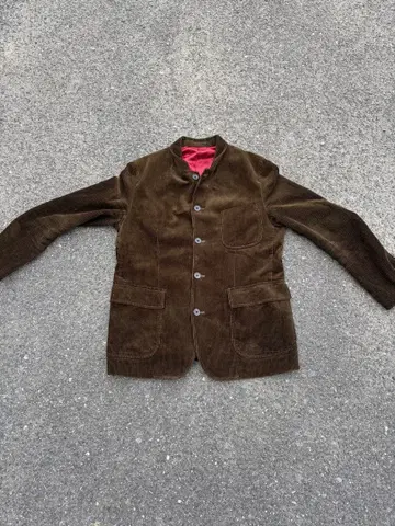 브라운 코듀로이 테일러드 자켓