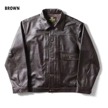 HOUSTON COW LEATHER TRACK JACKET 1st