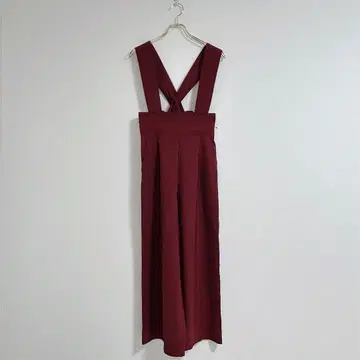 [ Heather ] 버건디 크로스 스트랩 살로펫 S