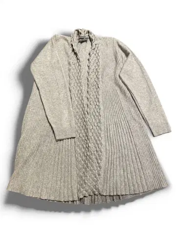 그레이 롱 가디건