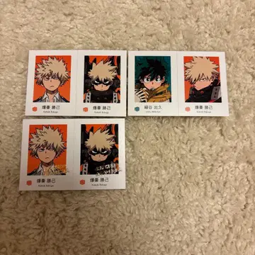 바쿠고 카츠키 미도리야 이즈쿠 스티커 4장 세트