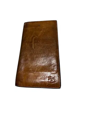 IL BISONTE 천연 가죽 접이식 지갑