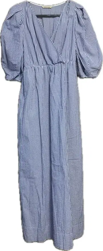 캘런솔로지 스트라이프 축구 개더 원피스