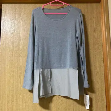 크레센트 그레이 레이어드 긴팔 상의 미사용 새상품