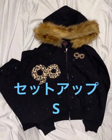 9090 girl 90 Logo Glitter 셋업 black