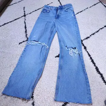 ZARA 라이트 블루 부츠컷 데님 32 자라