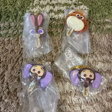 주토피아 아이스캔디 참 가챠가챠 4개 세트