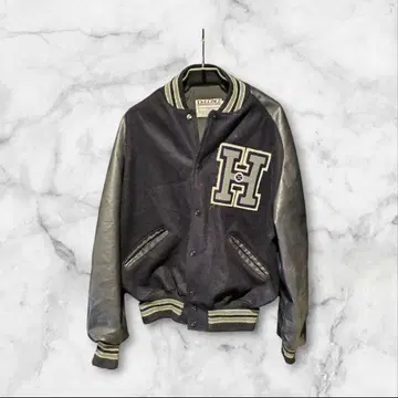 DeLONG H 로고 바시티 자켓 L 사이즈