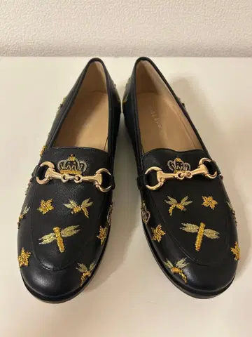 로즈버드 24cm 자수 로퍼