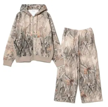 BEAMS [별주] Champion / 리버스 위브 후드티&와이드 팬츠