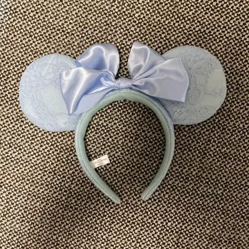 미키 귀 머리띠 라이트 블루