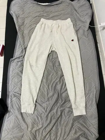 챔피온 조거 팬츠 M 사이즈 라이트 그레이