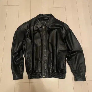 OSCAR PIEL 가죽 자켓 블랙