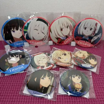 리코리스 코일 니시키기 치사토 이노우에 타키나 캔뱃지 세트