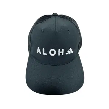 하와이 한정판 ALOHA 골프 캡 Adidas 블랙