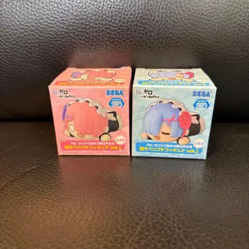 [미사용 새상품] Re: 제로 누워있는 피규어 vol.1 라무 & 렘