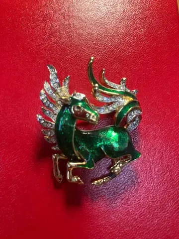 영국 빈티지 페가수스 브로치 A&S 각인 있음